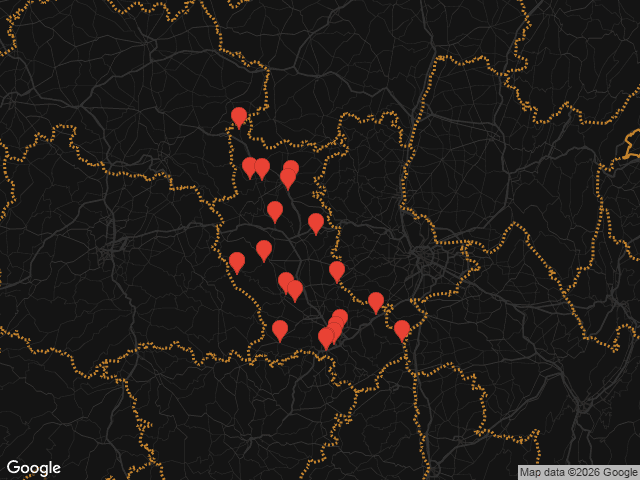 Carte urbex Loire — lieux abandonnés