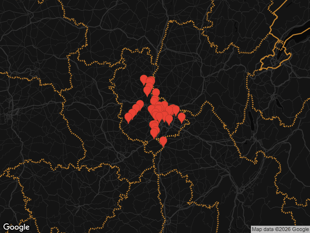Carte urbex Rhône — lieux abandonnés