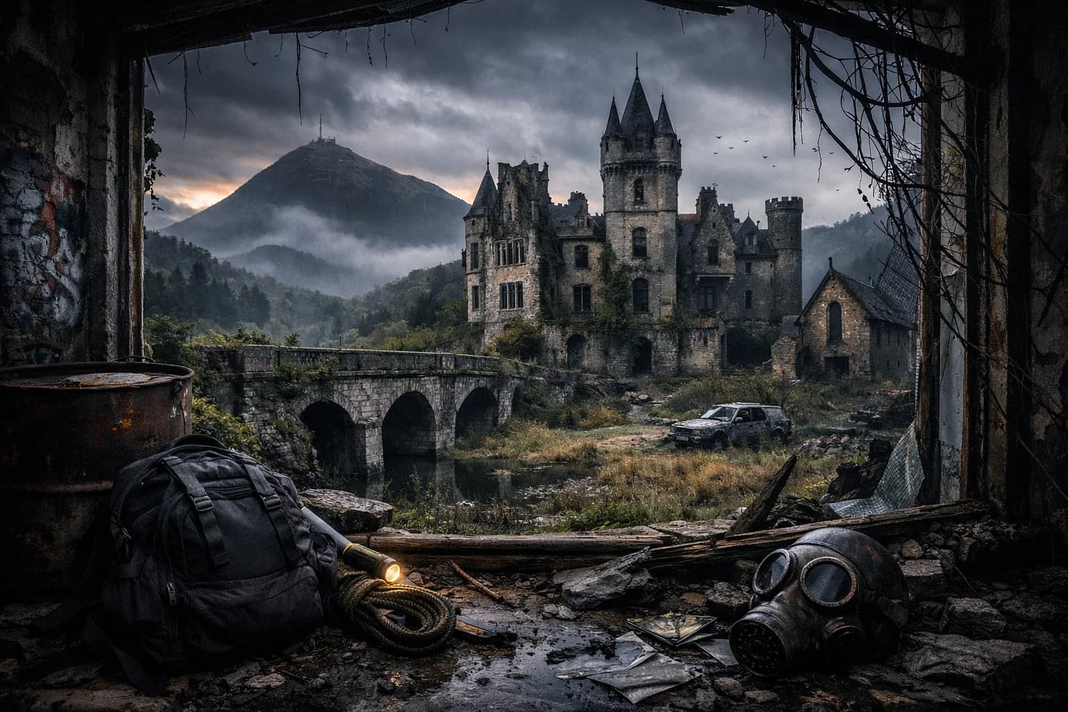 Lieu abandonné en Auvergne