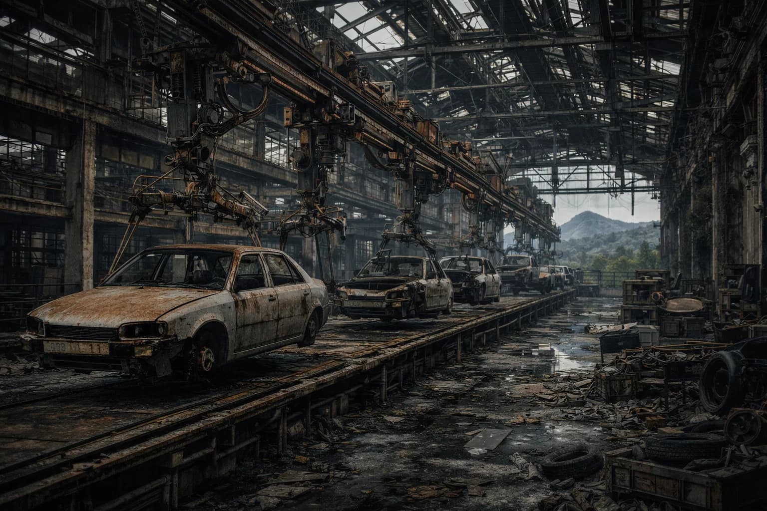 Usine désertée en Auvergne