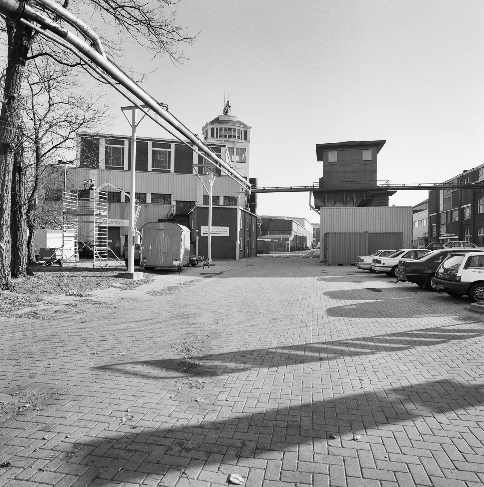 Het leegstaande fabriekscomplex van de Koninklijke Machinefabriek Stork in Hengelo