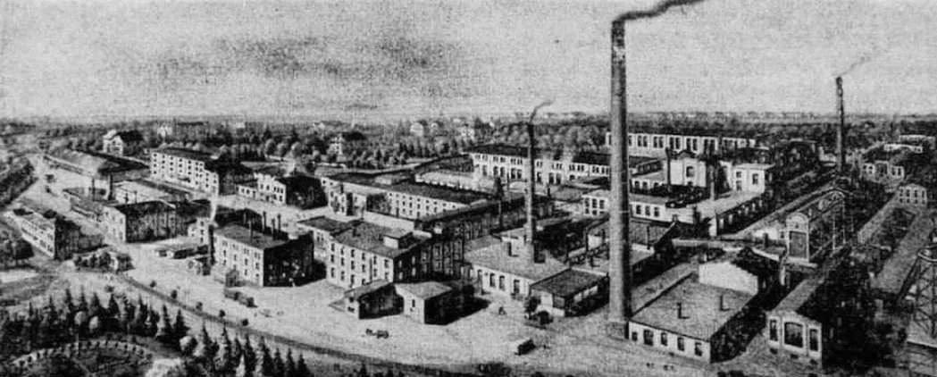 Dawna fabryka papieru w Zakrzowie na zdjeciu archiwalnym z okolo 1900 roku