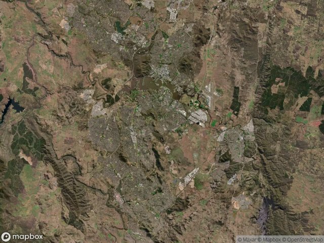 Urbex mapa Unincorporated Australian Capita