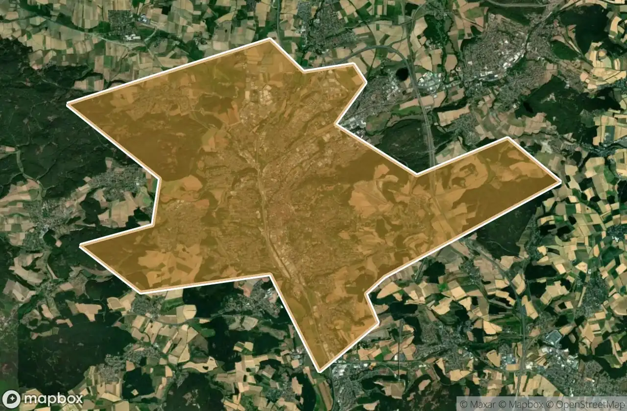 Coburg Kreisfreie Stadt अर्बेक्स मैप