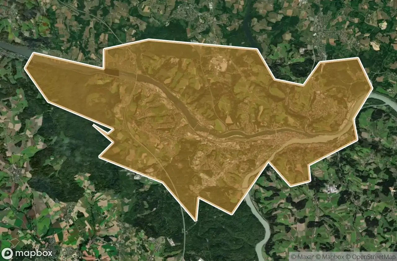 Passau Kreisfreie Stadt अर्बेक्स मैप
