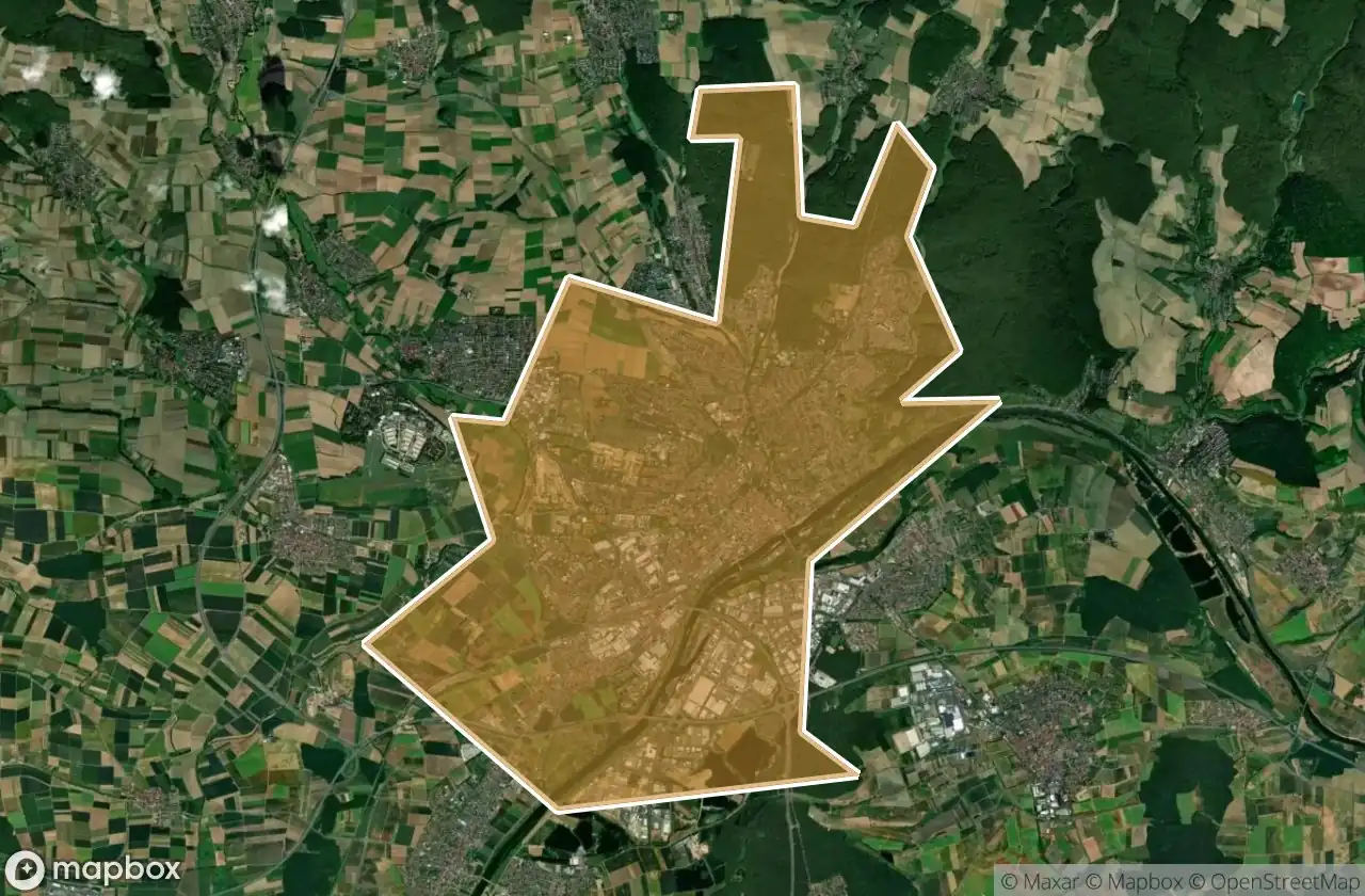 Schweinfurt Kreisfreie Stadt अर्बेक्स मैप