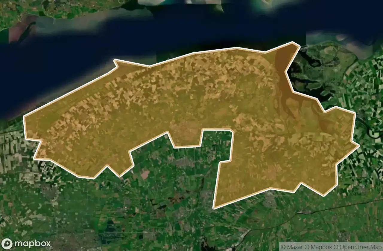 Noardeast Fryslan अर्बेक्स मैप