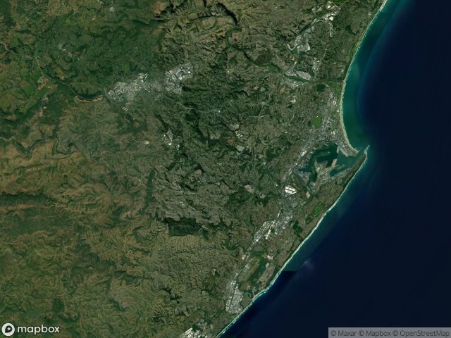 Ethekwini अर्बेक्स मैप