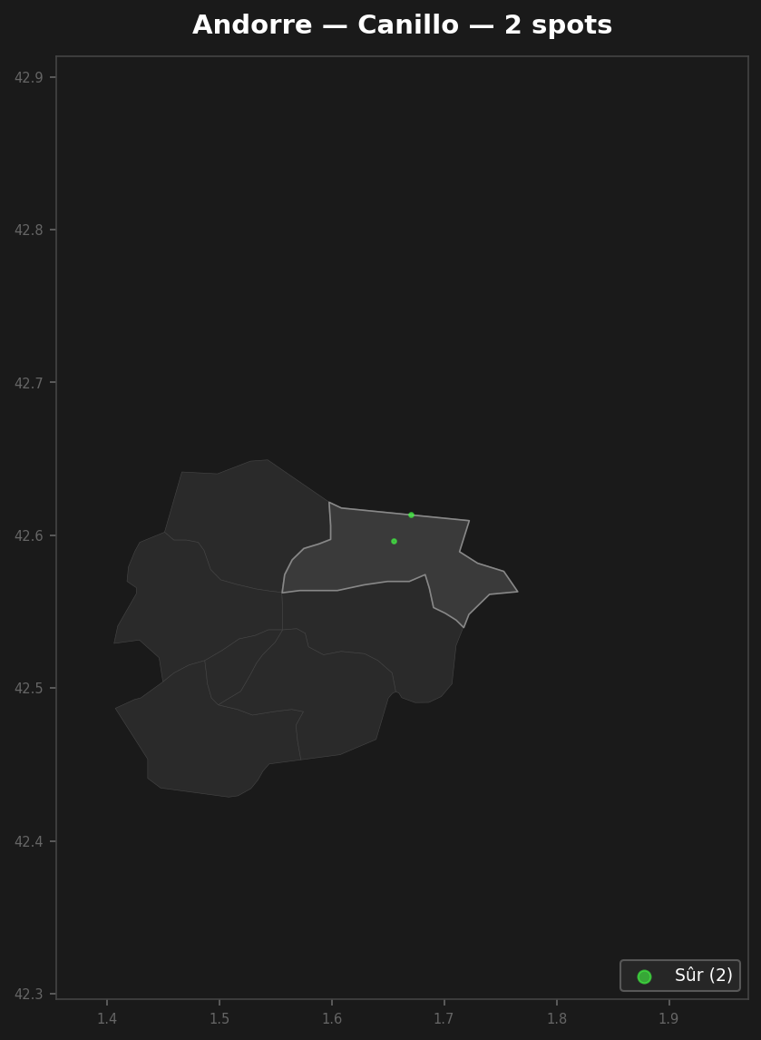 Urbex Map Canillo