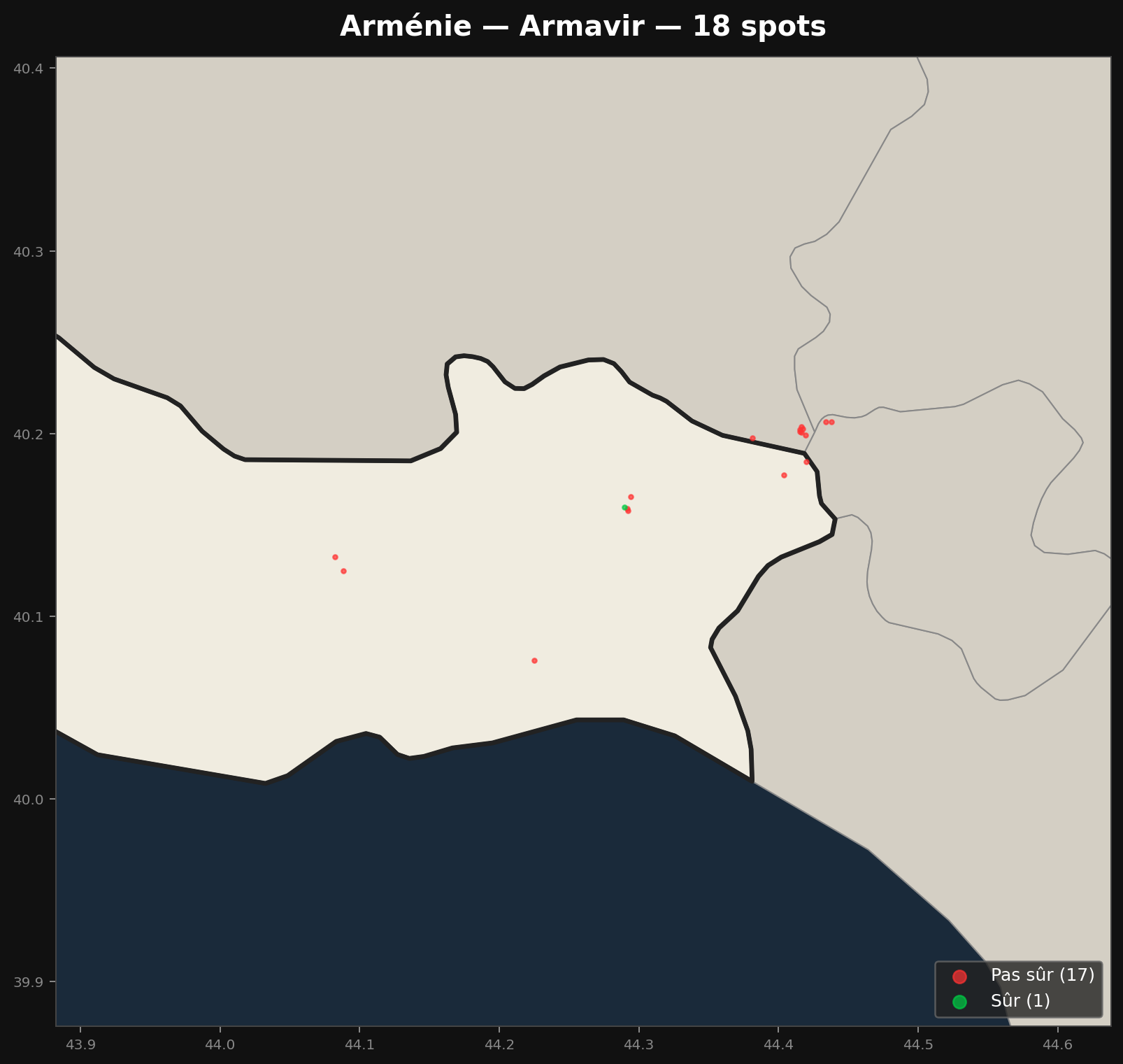 Urbex mapa Armavir