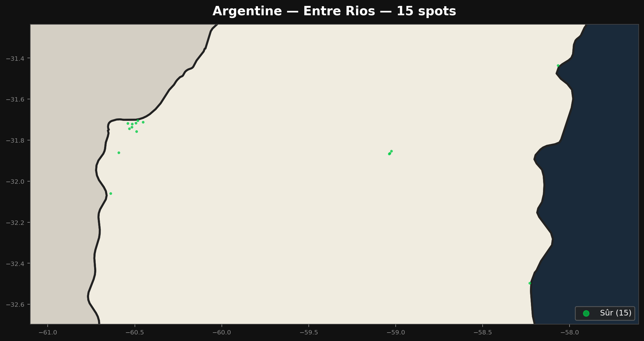 Entre Rios अर्बेक्स मैप