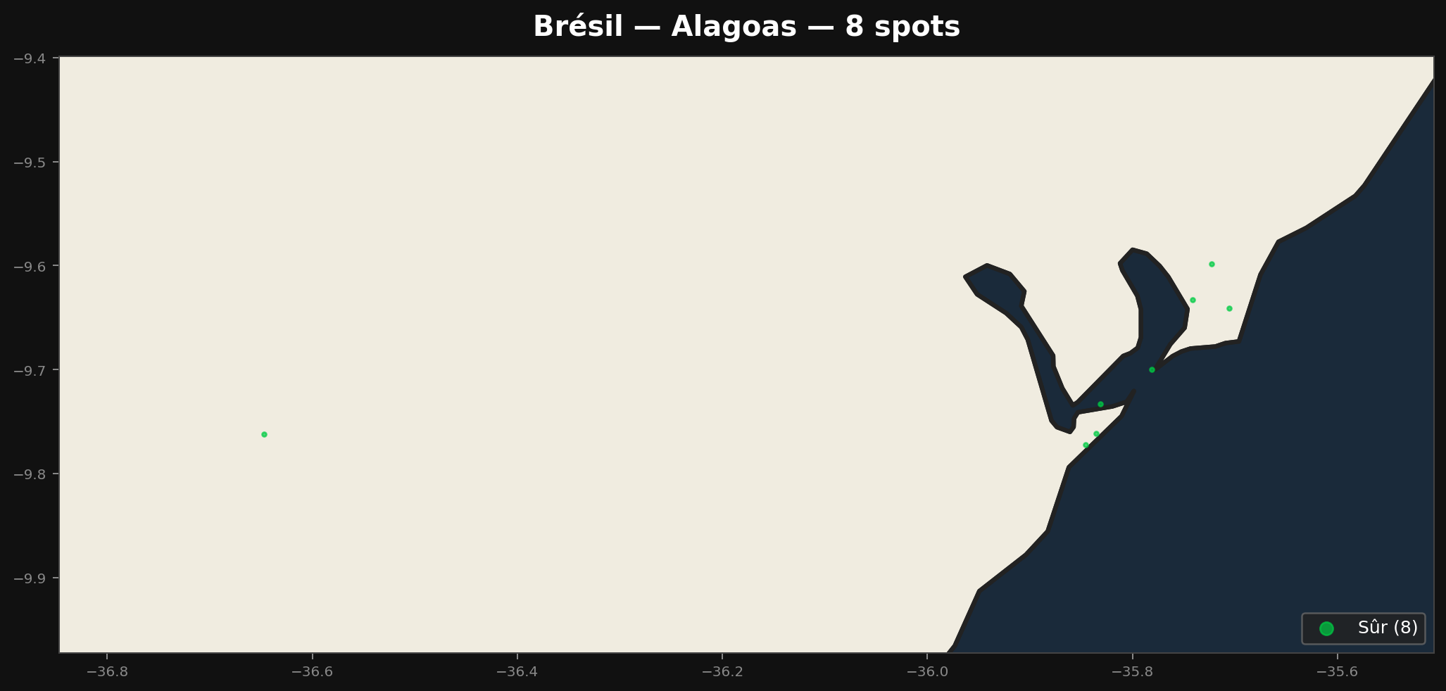 Alagoas अर्बेक्स मैप