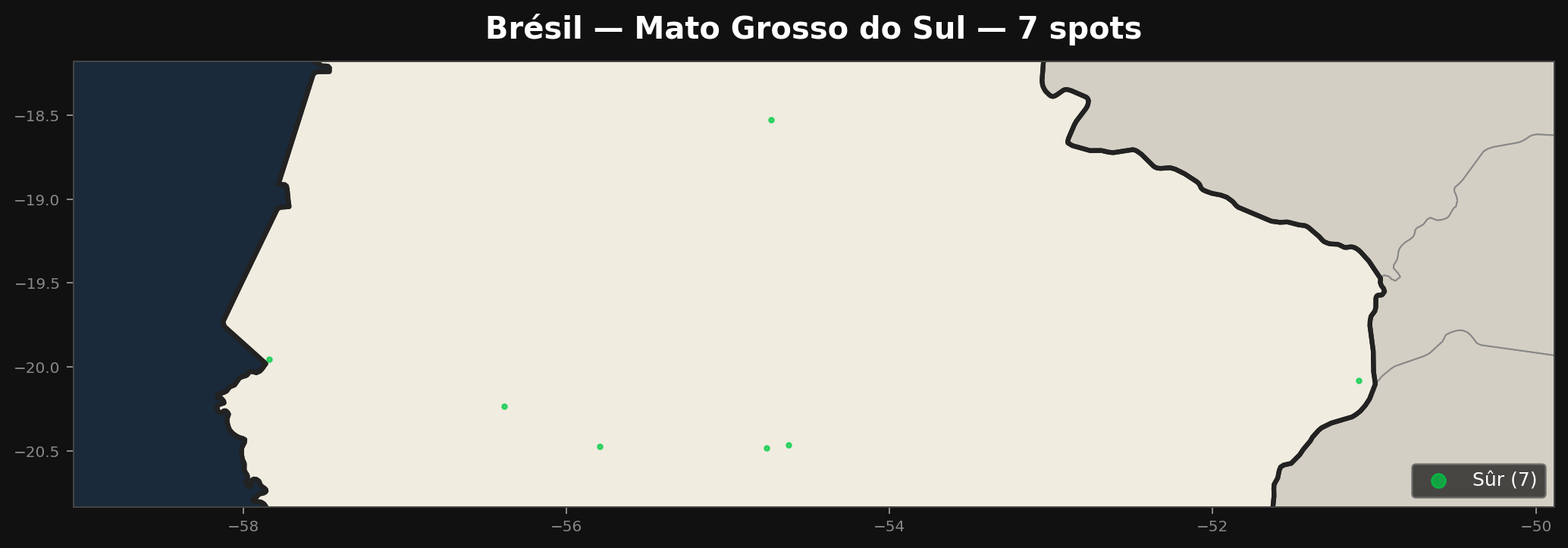 Mato Grosso Do Sul अर्बेक्स मैप
