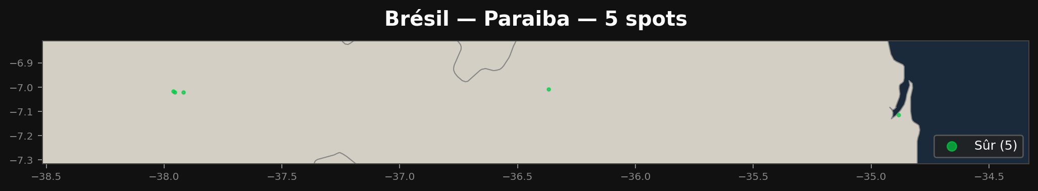 Paraiba अर्बेक्स मैप