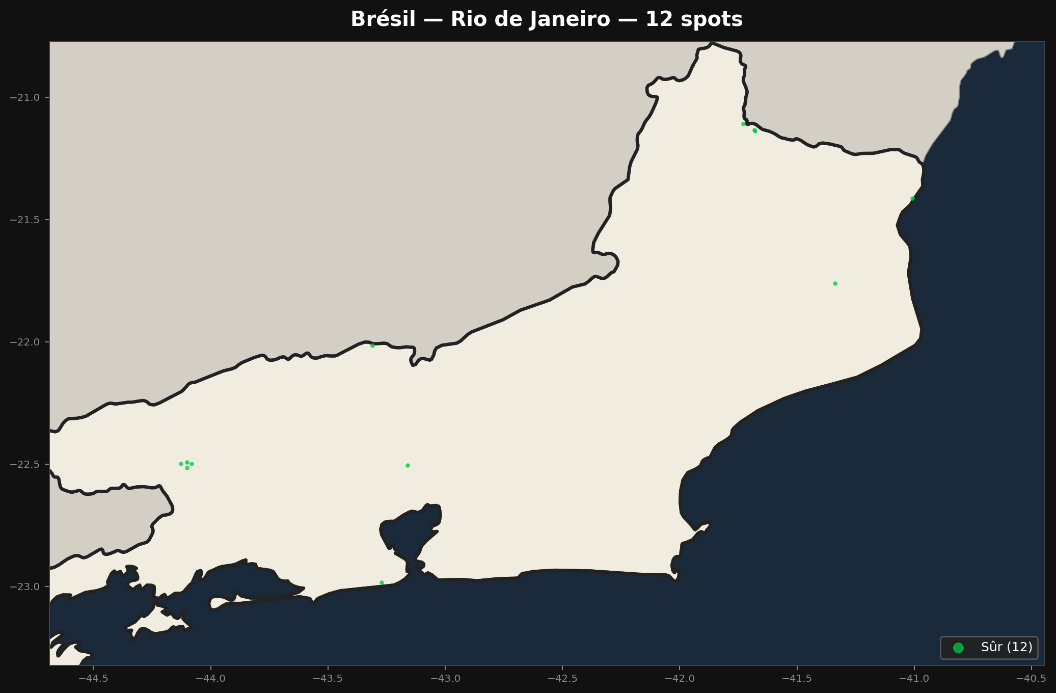 Rio De Janeiro अर्बेक्स मैप