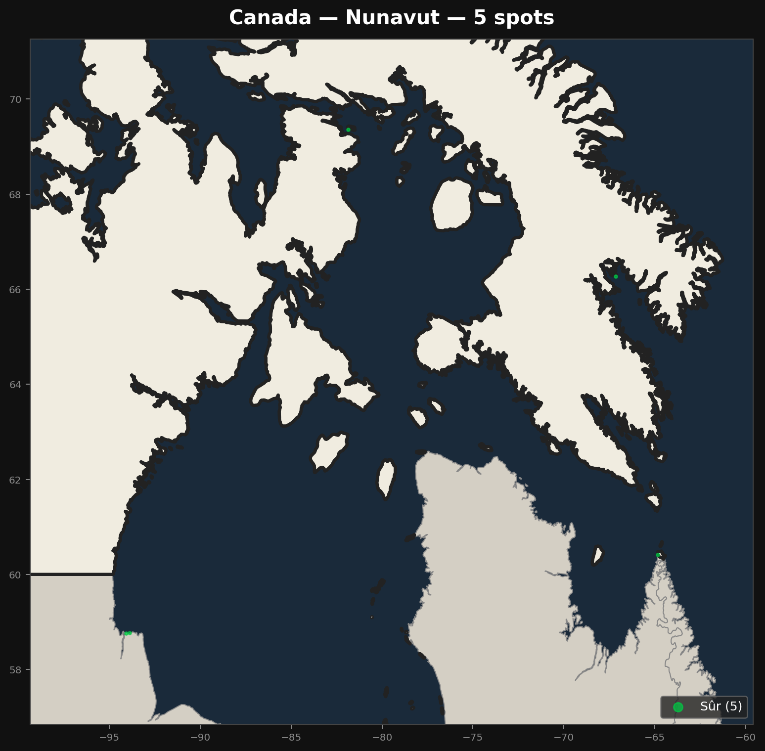 Urbex Map Nunavut