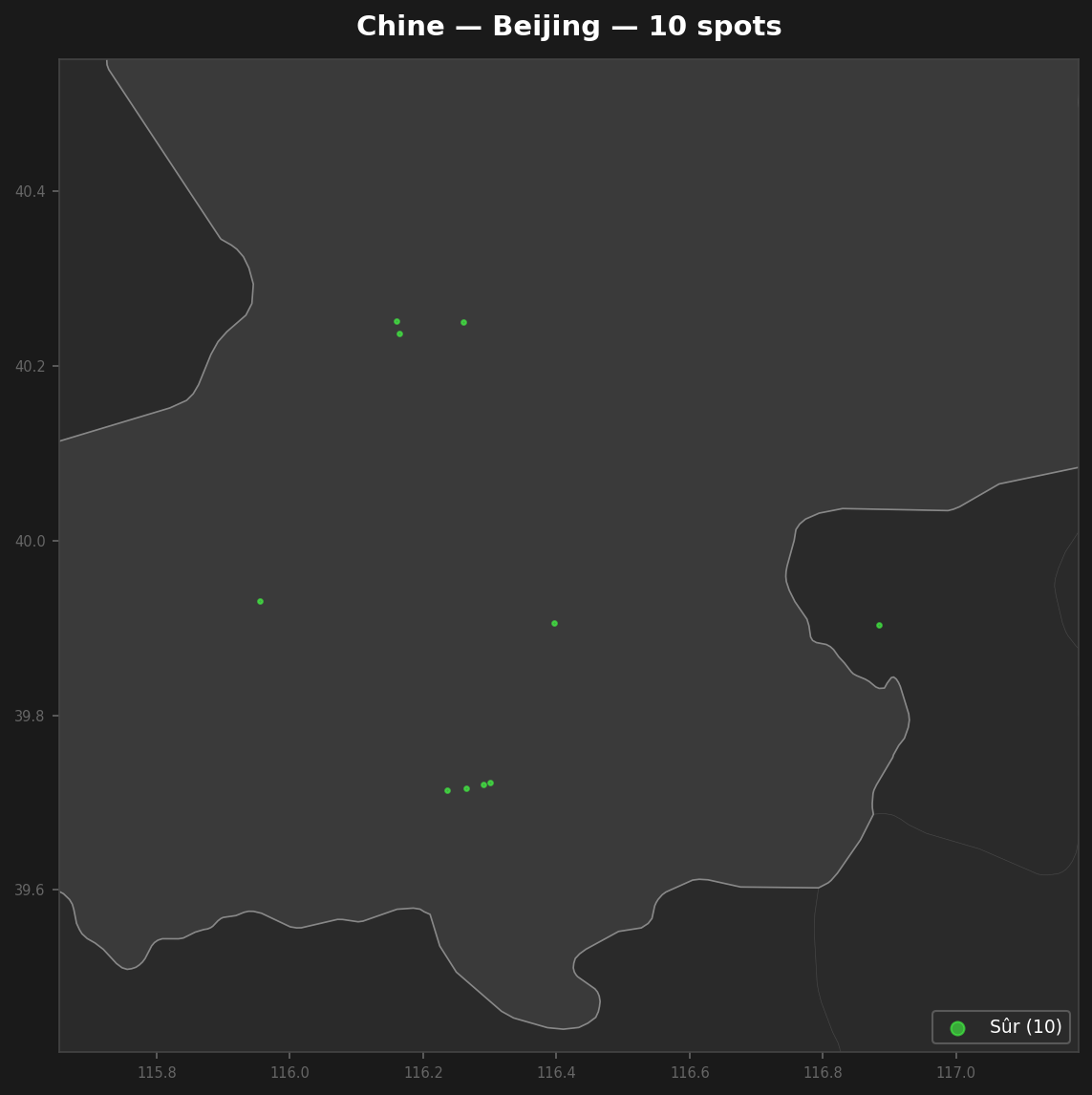 Urbex mapa Beijing