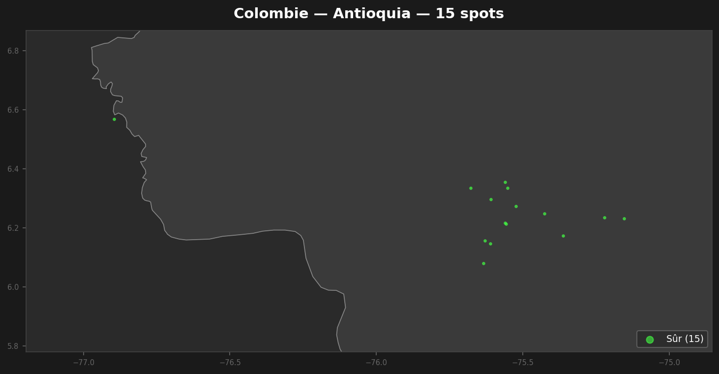 Antioquia अर्बेक्स मैप