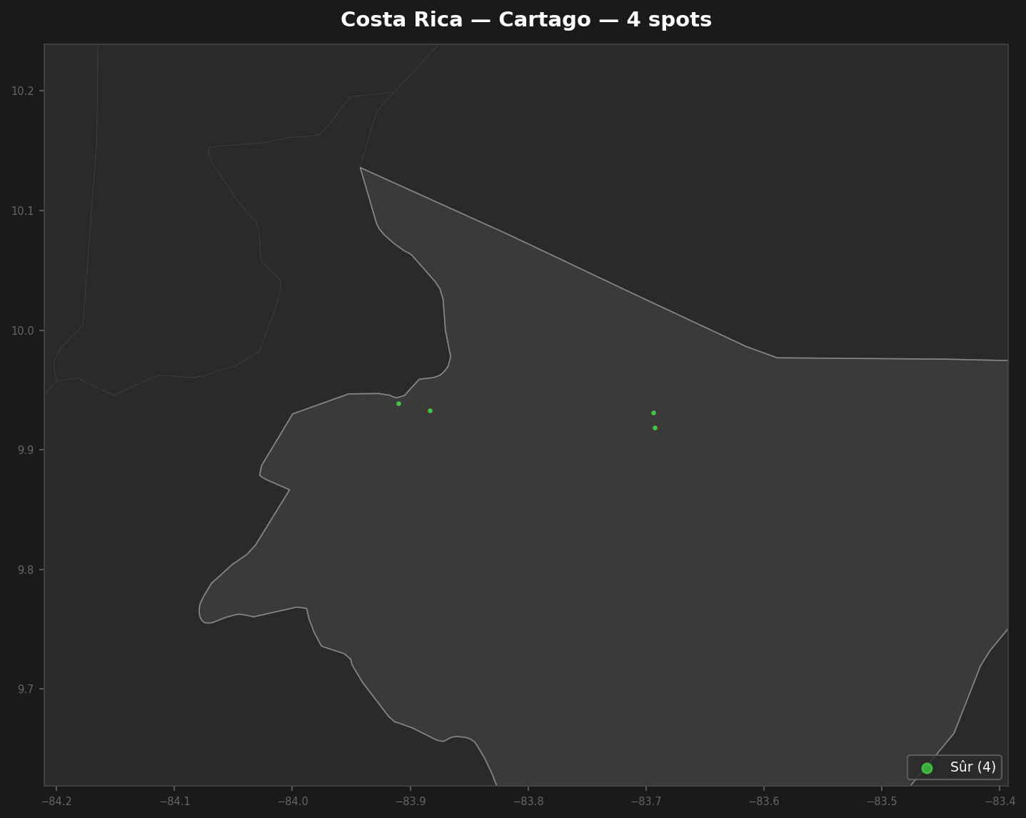 Urbex Map Cartago