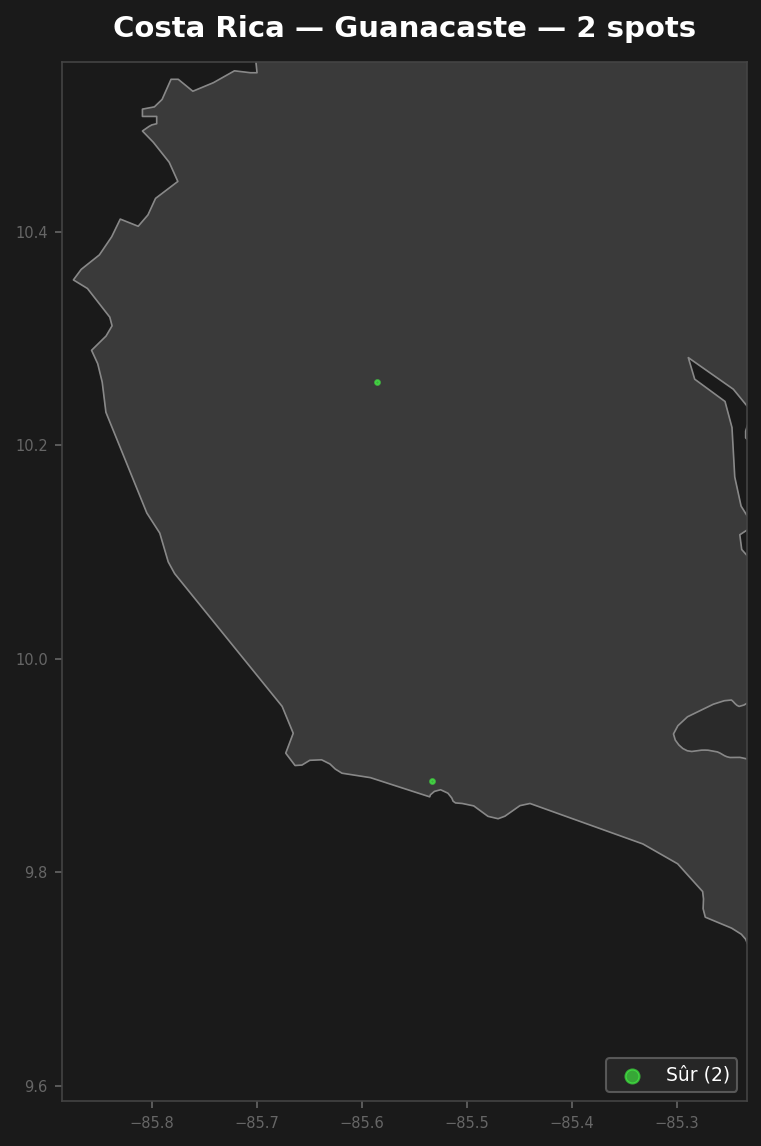 Urbex Map Guanacaste