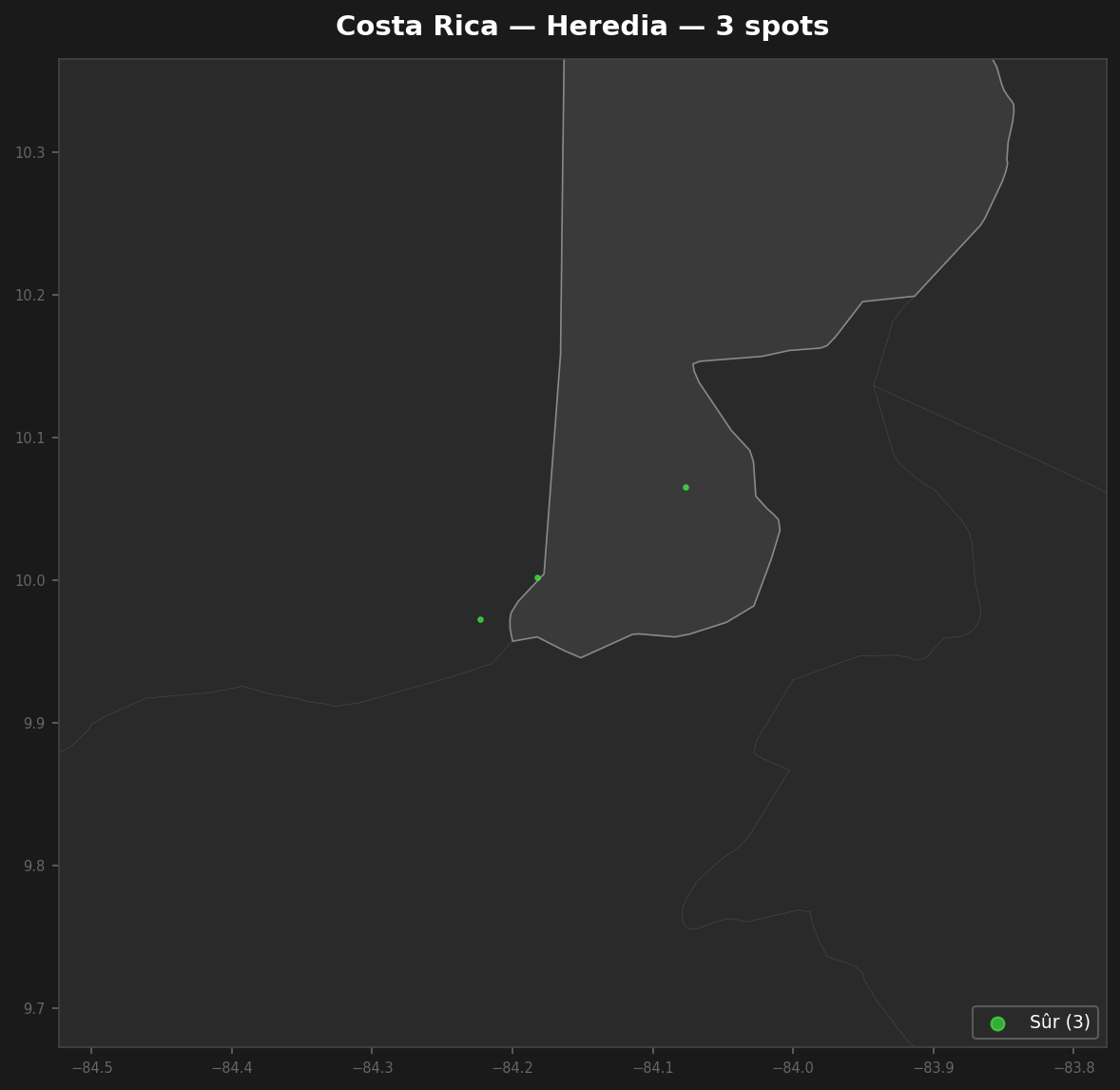 Urbex Map Heredia