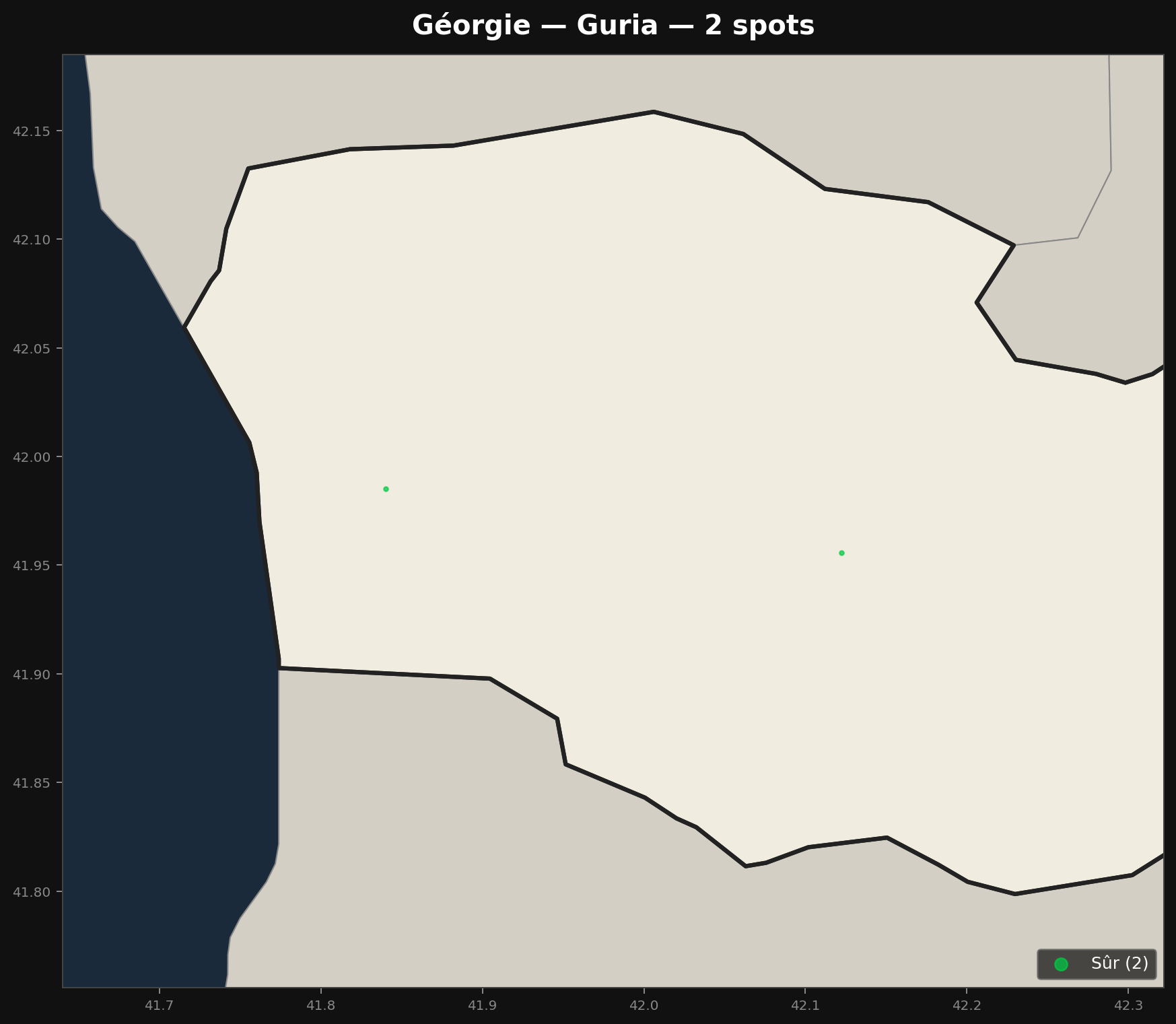 Urbex mapa Guria