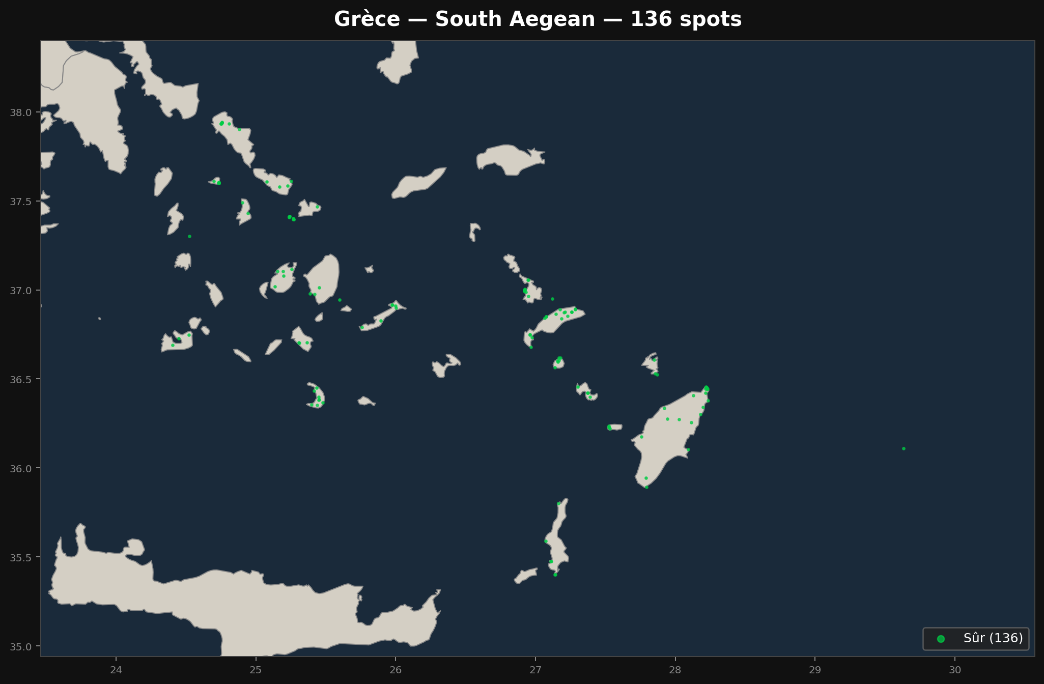 Carte Urbex Aegean