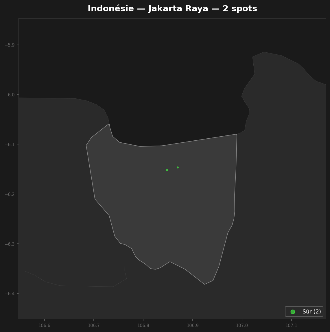 Urbex mapa Jakarta Raya
