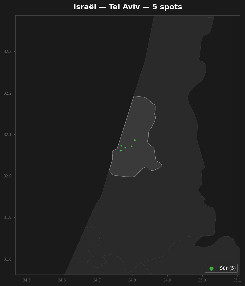 Urbex mapa Tel Aviv