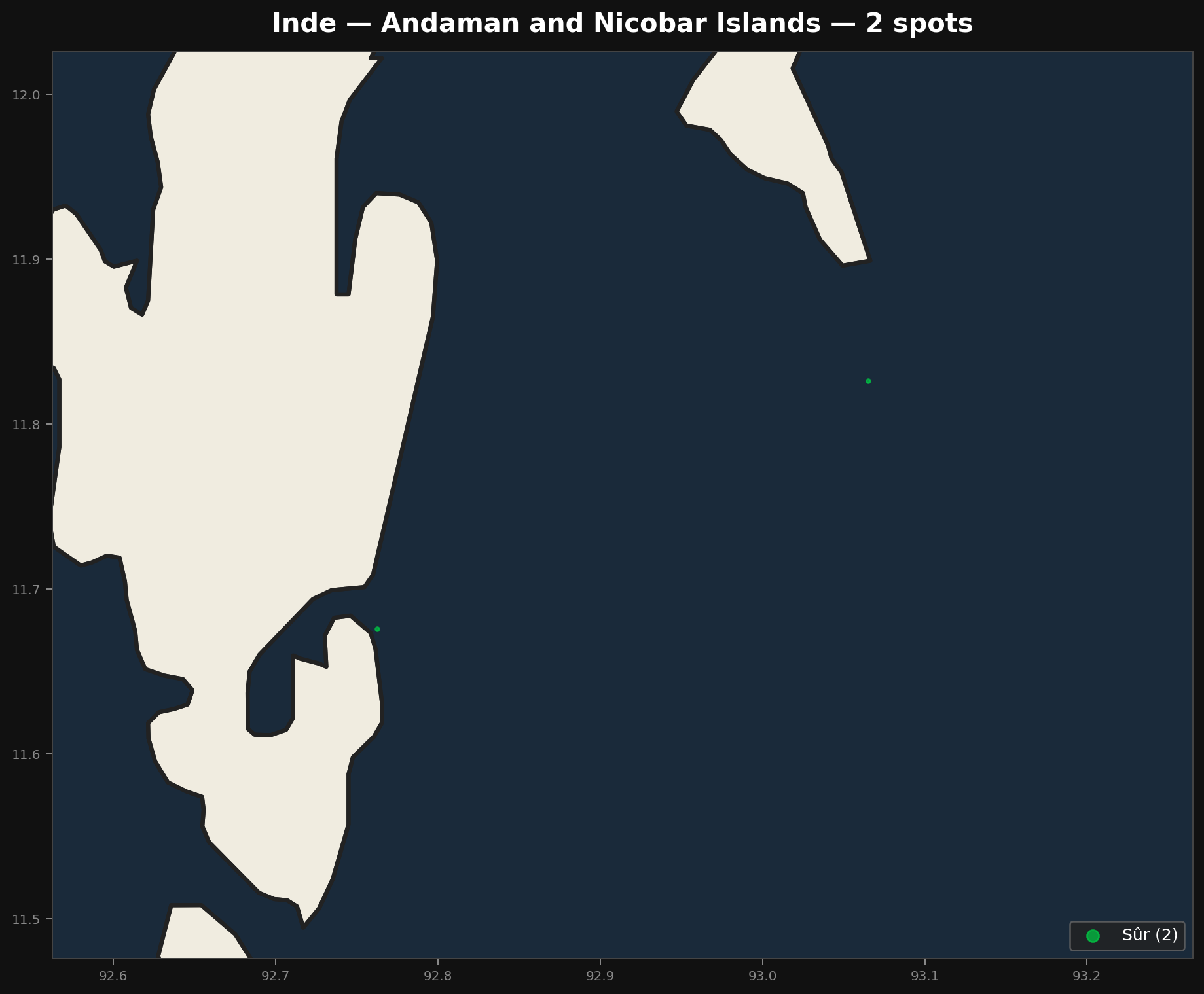 Carte Urbex Andaman And Nicobar