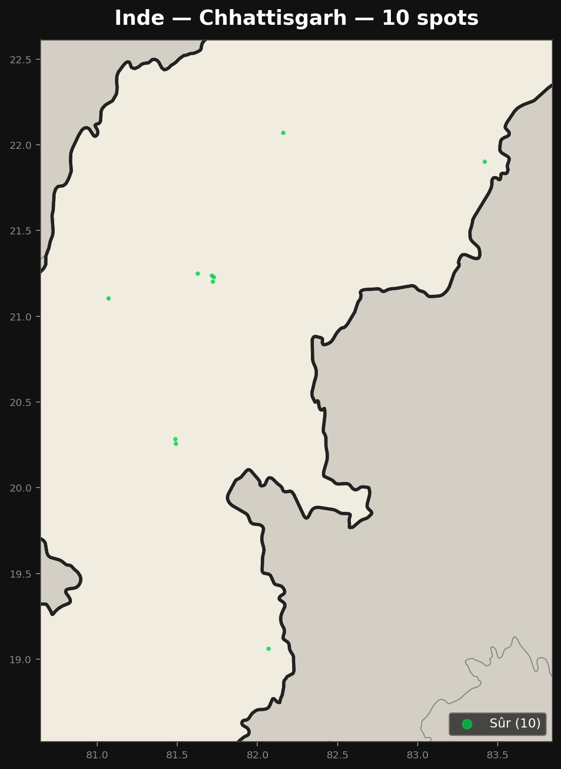 Urbex Map Chhattisgarh