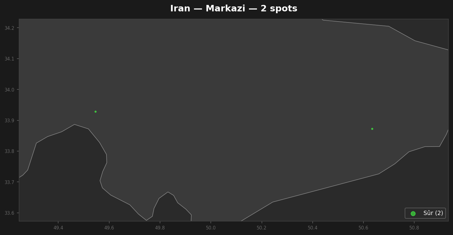 Urbex mapa Markazi