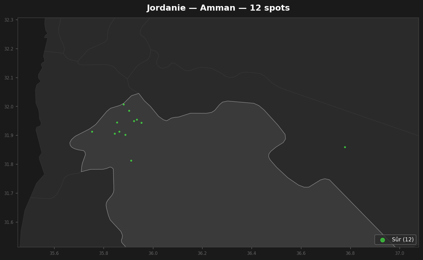 Urbex mapa Amman