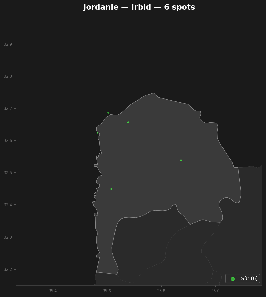 Urbex mapa Irbid