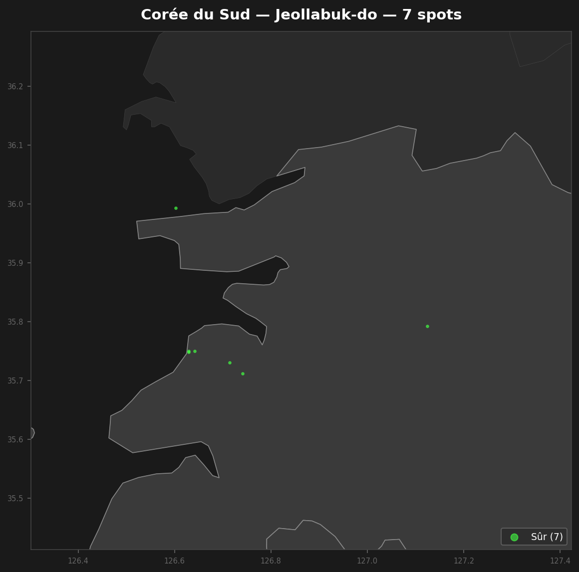 Urbex mapa Jeollabuk Do