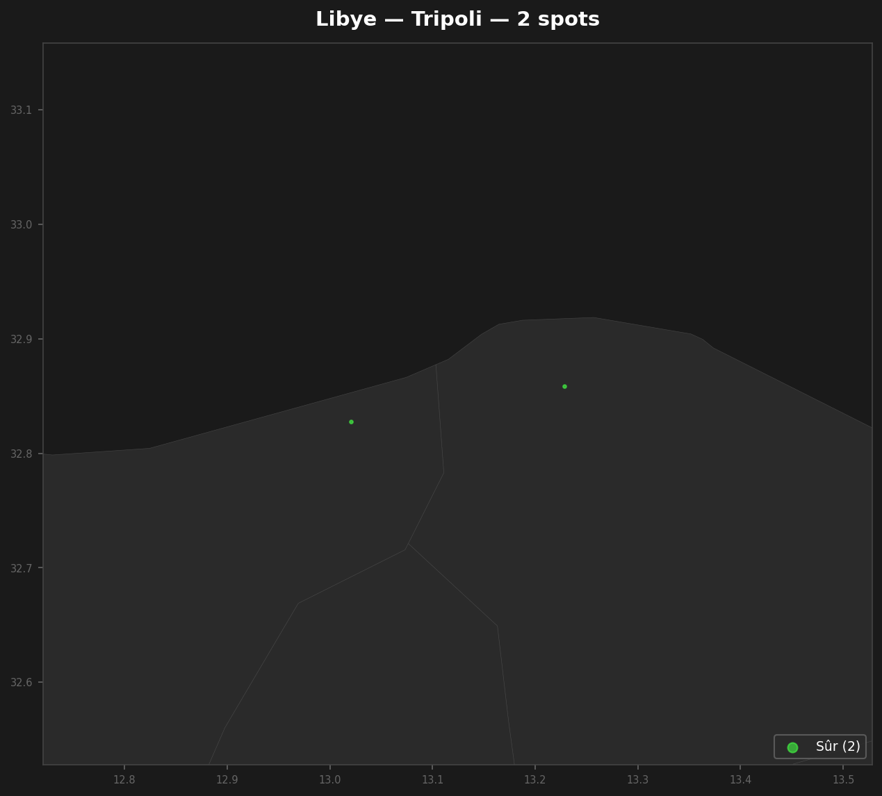 Urbex mapa Tripoli