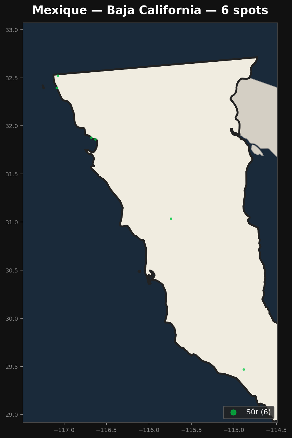 Urbex Map Baja California