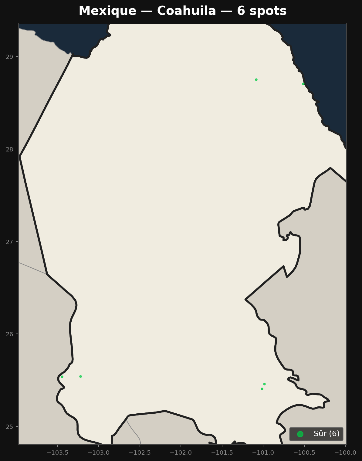 Urbex Map Coahuila