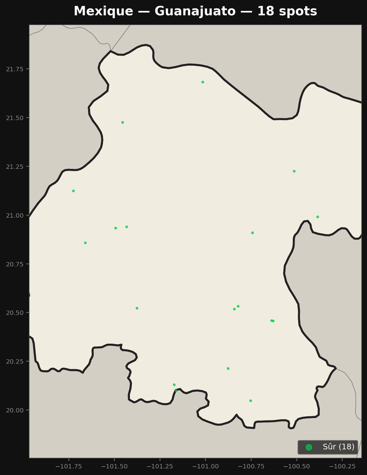 Urbex Map Guanajuato