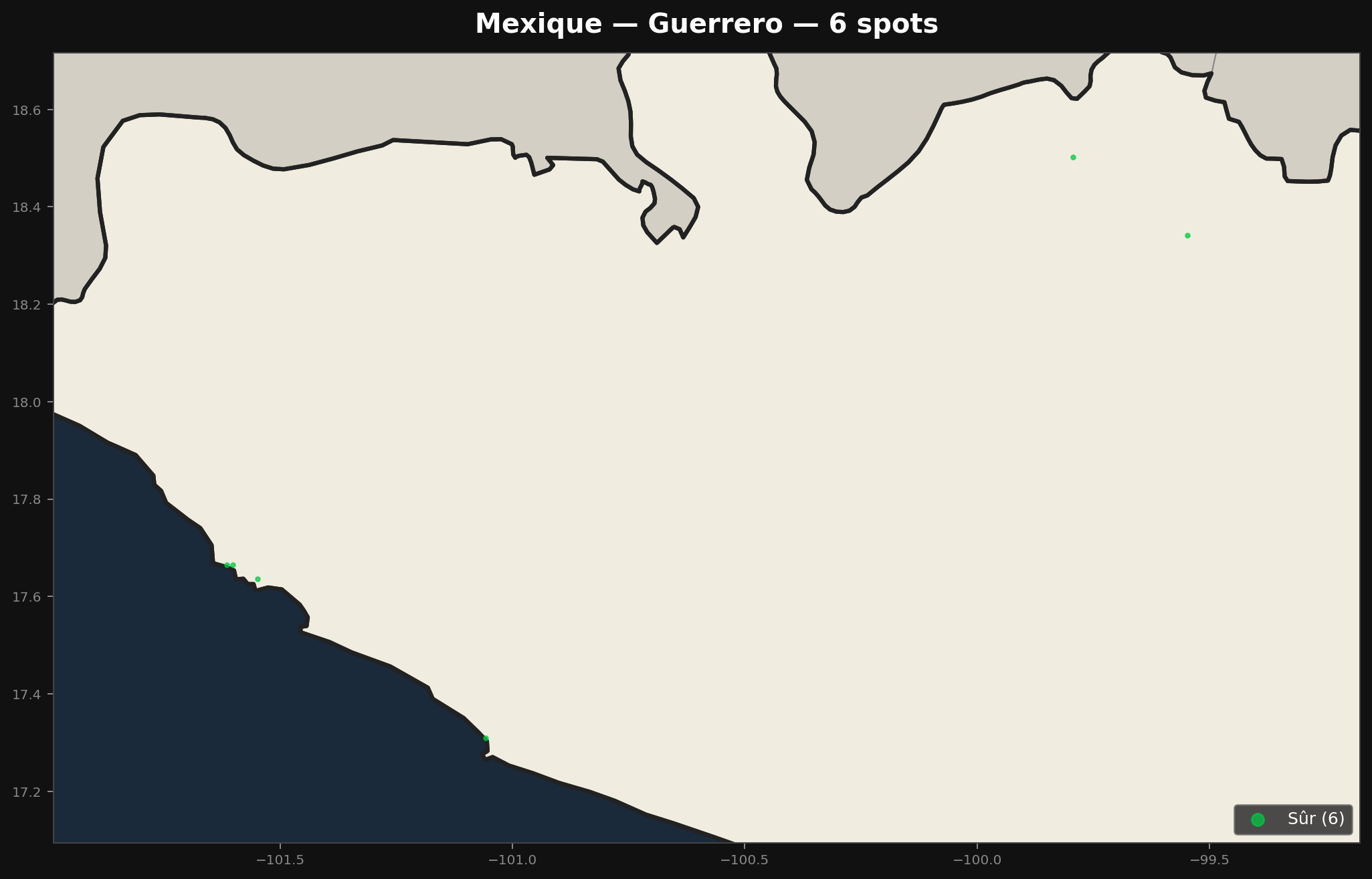 Urbex Map Guerrero