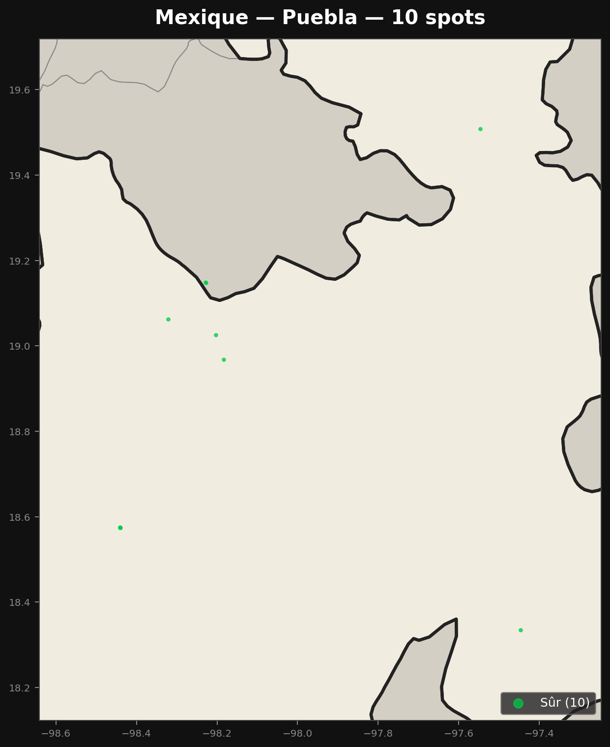 Urbex Map Puebla
