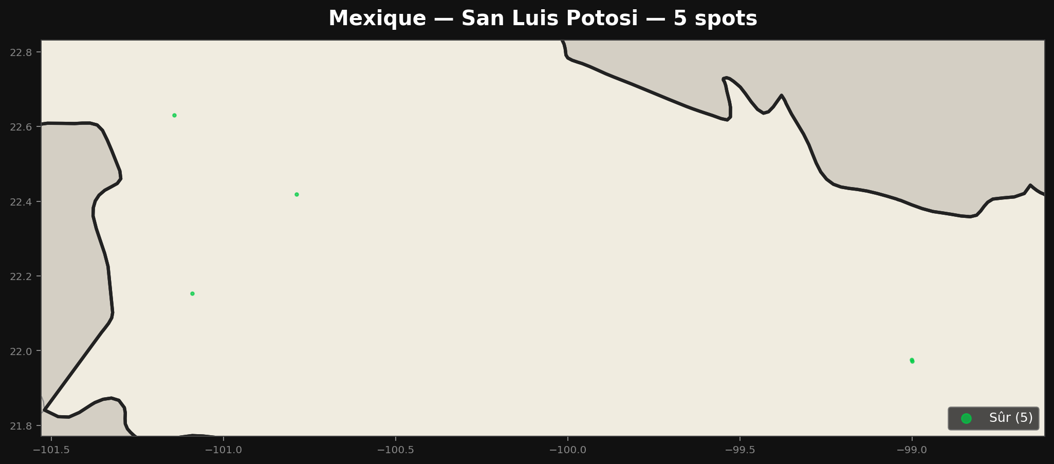 Urbex Map San Luis Potosi
