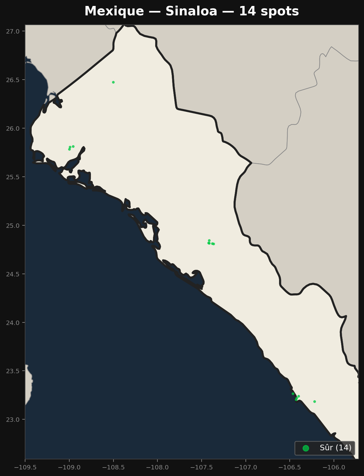 Urbex Map Sinaloa