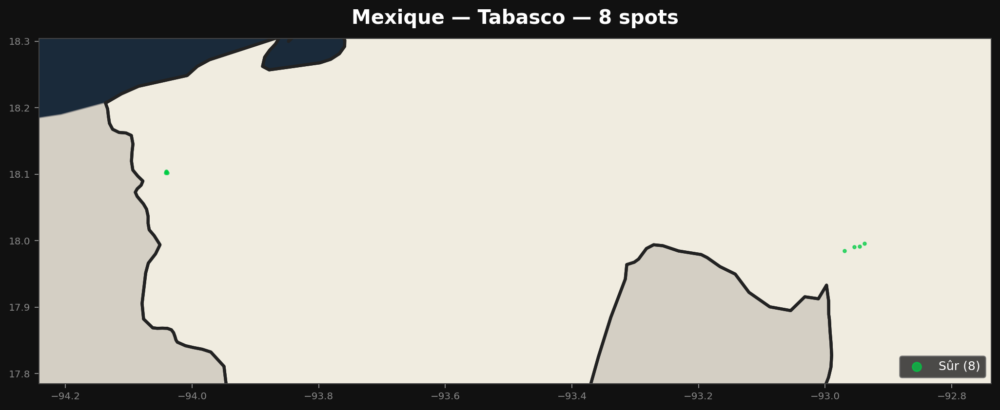 Urbex Map Tabasco