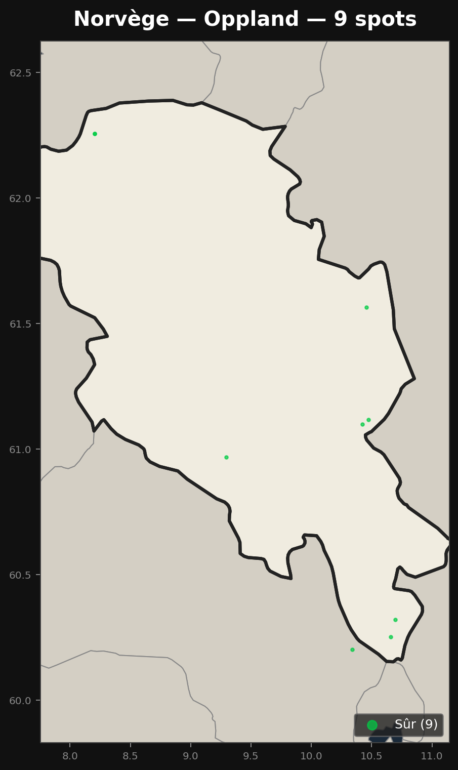 Urbex Map Oppland