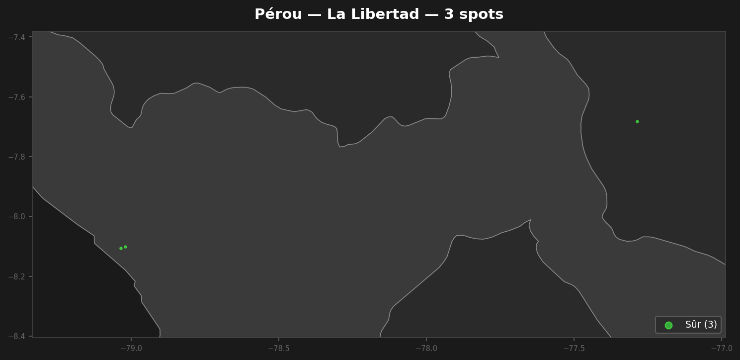 La Libertad अर्बेक्स मैप