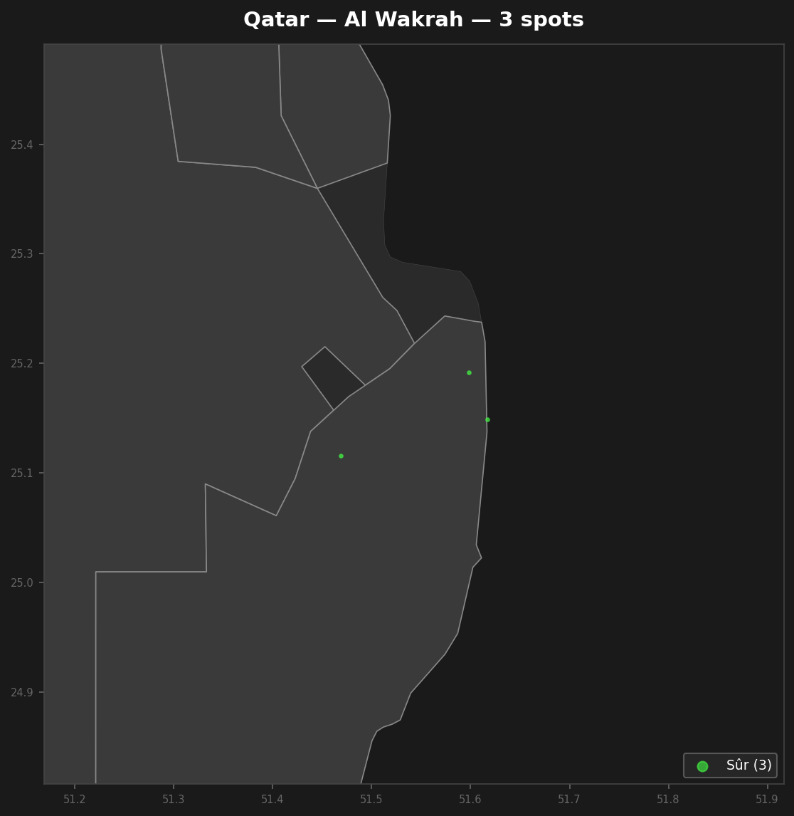 Urbex mapa Al Wakrah