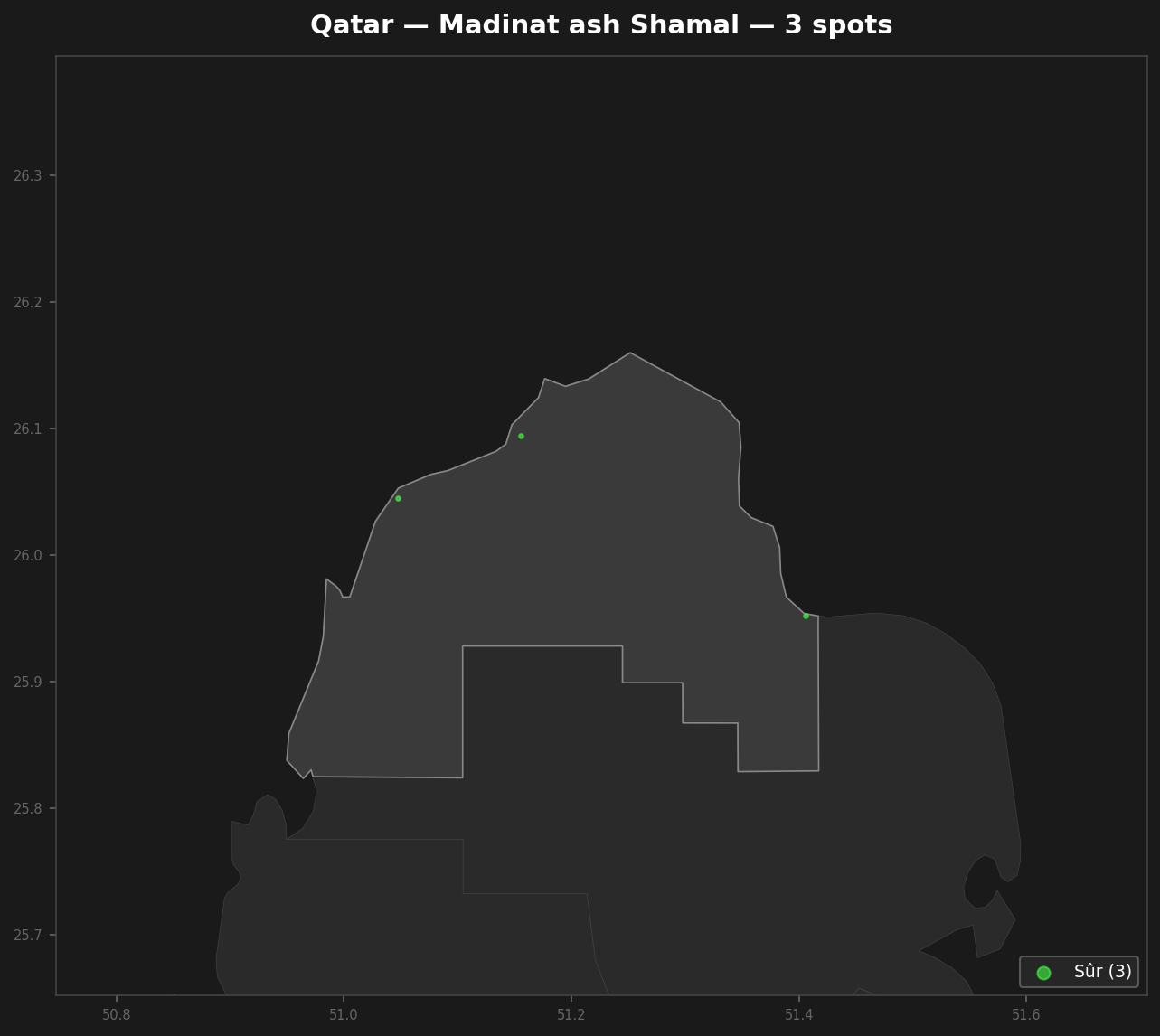 Urbex mapa Madinat Ash Shamal