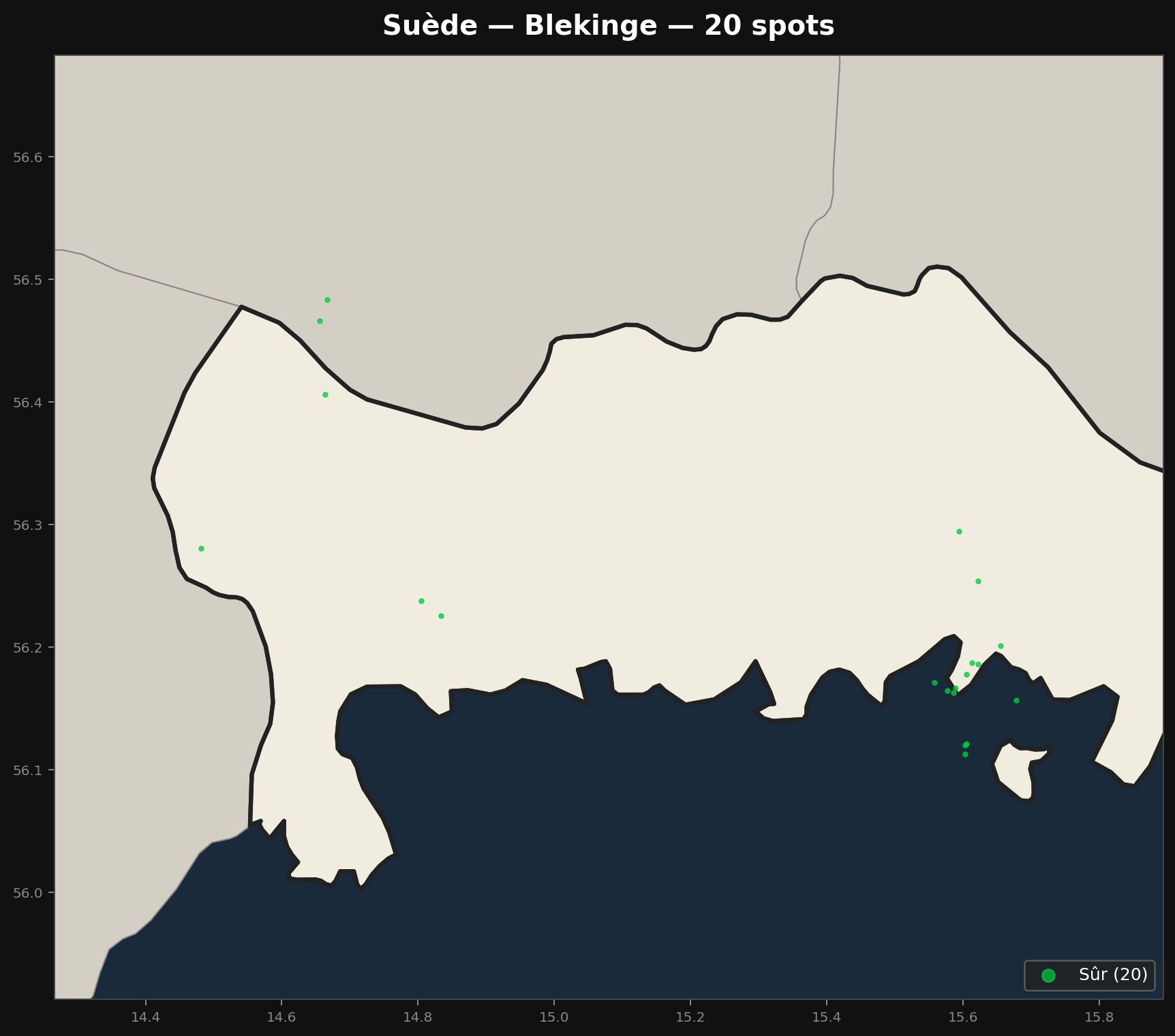 Urbex Map Blekinge