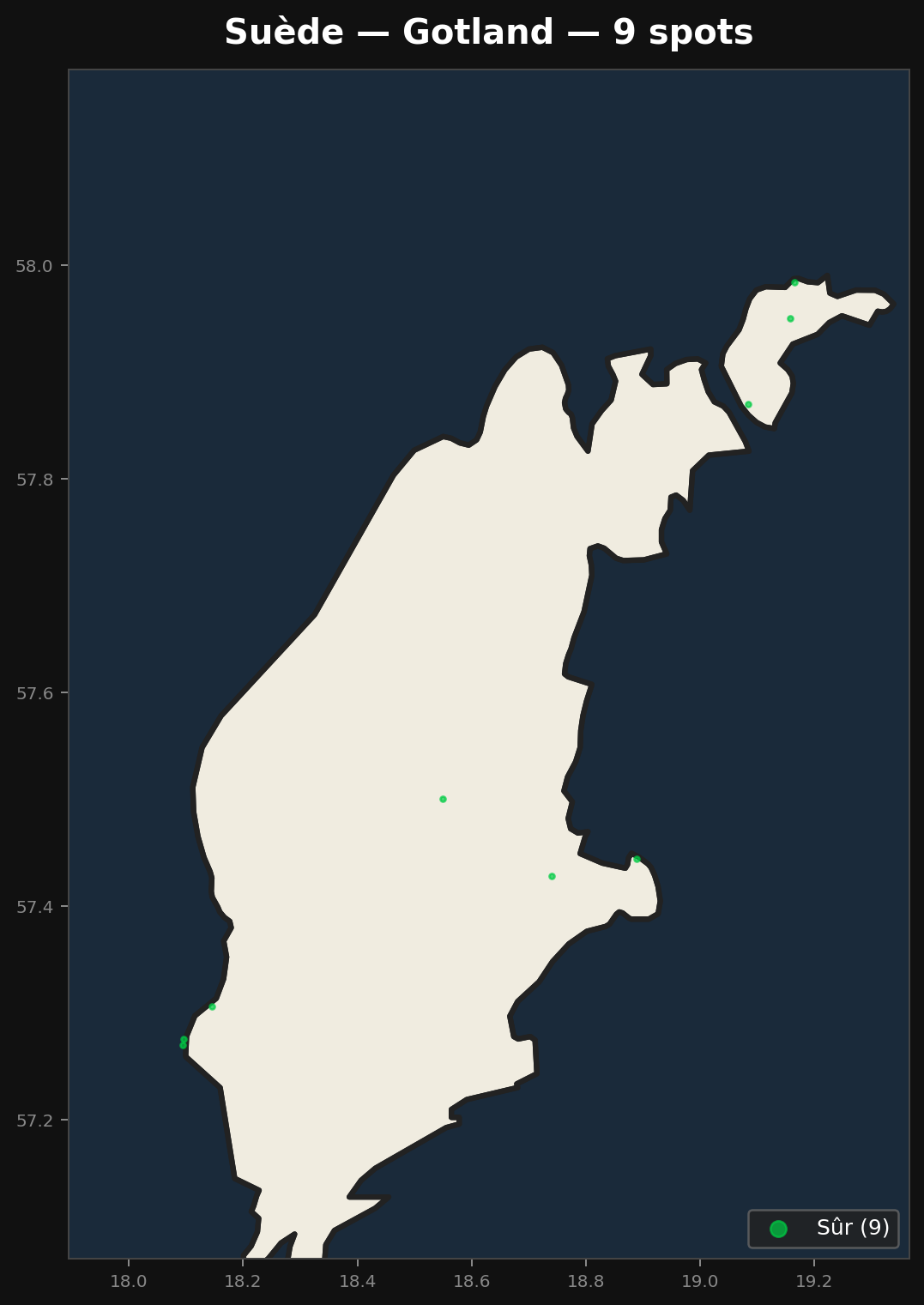 Urbex Map Gotland